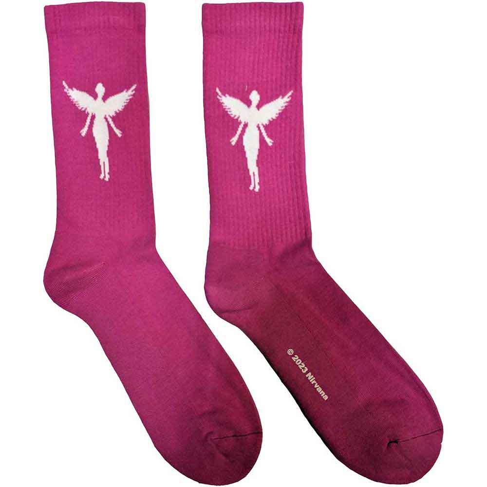 Image of Nirvana Unisex Terry Socks: In Utero White Angel Rock Off